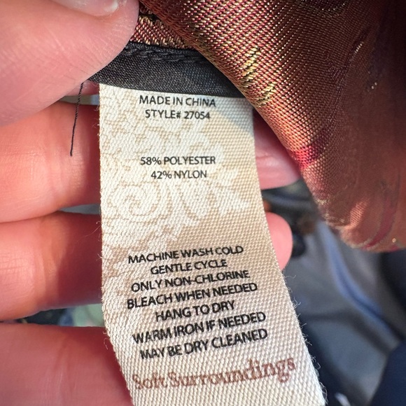 Soft Surroundings Black Blazer with Multicolor Floral Design - Picture 5 of 5